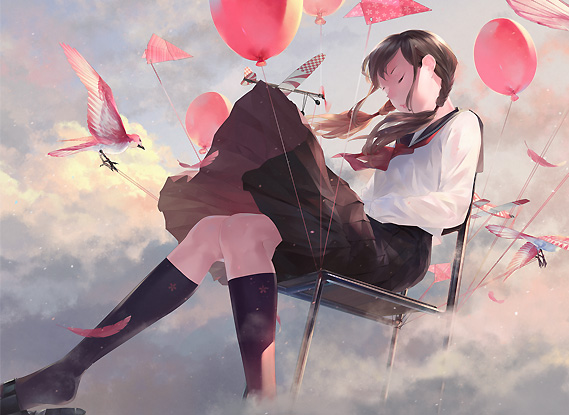 画师爽々插画作品精选