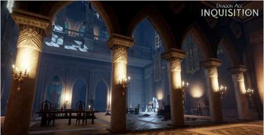 《龙腾世纪：裁判所》新图公开展示宫殿场景