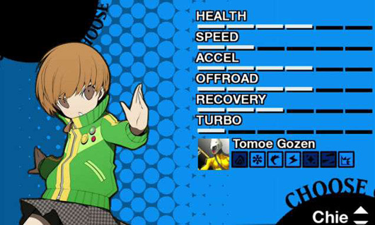 欧美玩家自制《女神异闻录》马里奥赛车风游戏