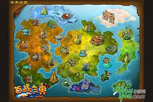 《百战三界》世界地图泄露