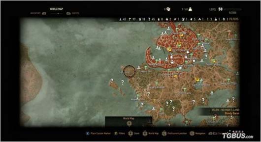 《巫师3：鬼猎》地图公布 广阔世界任你遨游