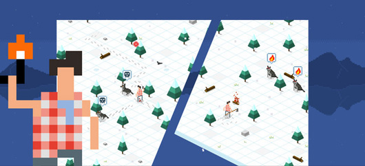 像素动作冒险手游《伐木工与狼：Boshi》