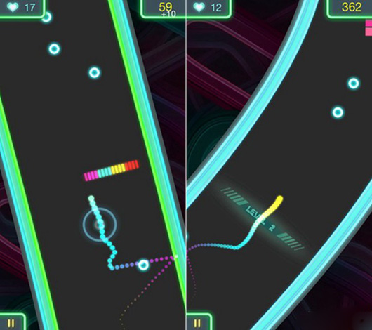 跑酷版“贪吃蛇” 《炫彩贪吃蛇》带你穿梭无尽通道