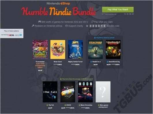 美国任天堂推出独立游戏套装购买 最低1美元