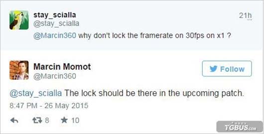 XBOX ONE版《巫师3》将在更新后锁定30帧