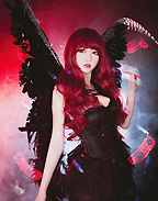 韩国美女COS《剑灵》黑仙子