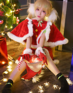 碧蓝航线圣诞节cos